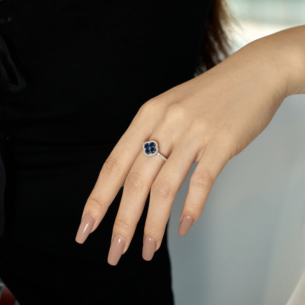 Bloom Sapphire Band Ring