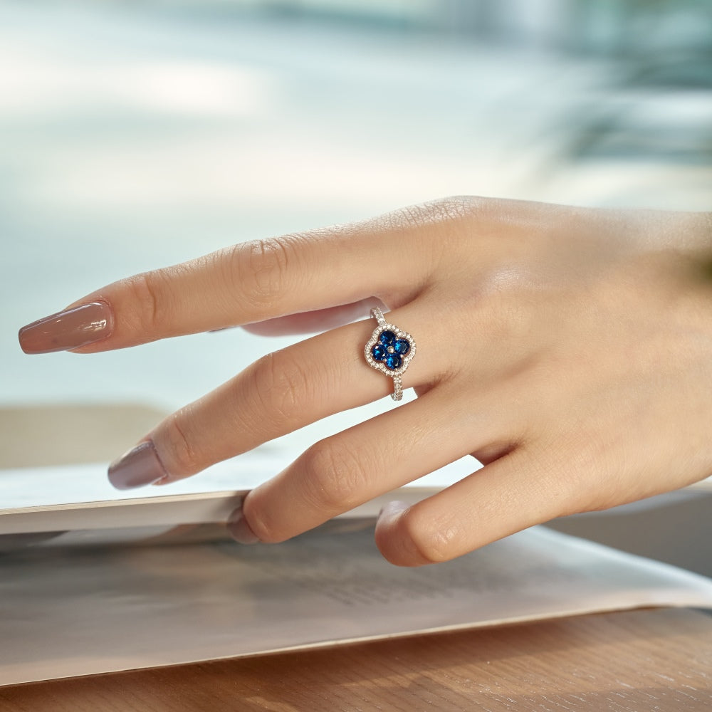 Bloom Sapphire Band Ring