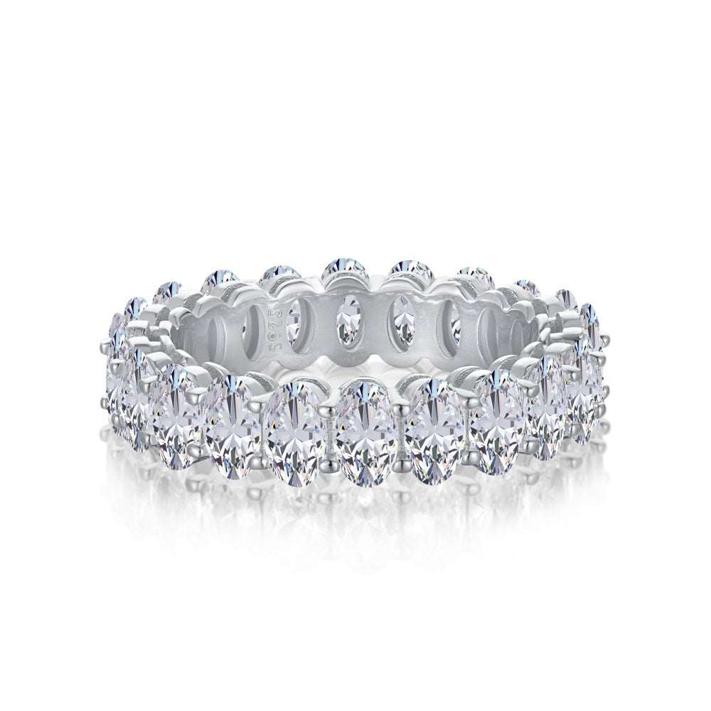 Enternity Oval-Cut Riviera Ring