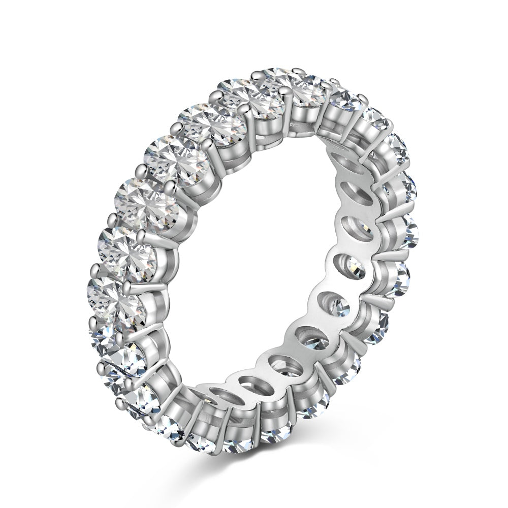 Enternity Oval-Cut Riviera Ring